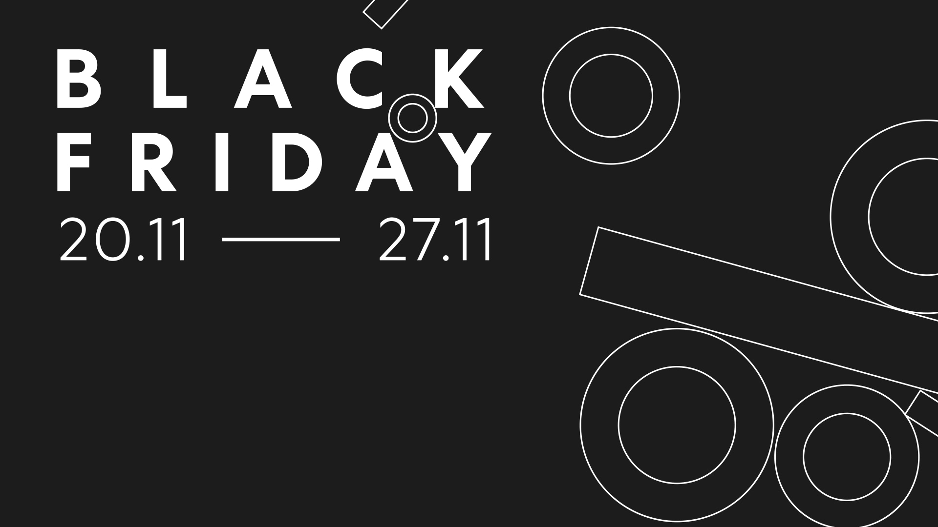 Image taken from the Zippy motion film, a black and white visual composition symbolizing the Black Friday day.